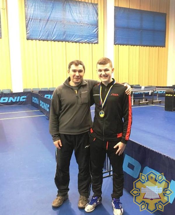 Вітаємо призера чемпіонату України серед молоді з тенісу настільного!