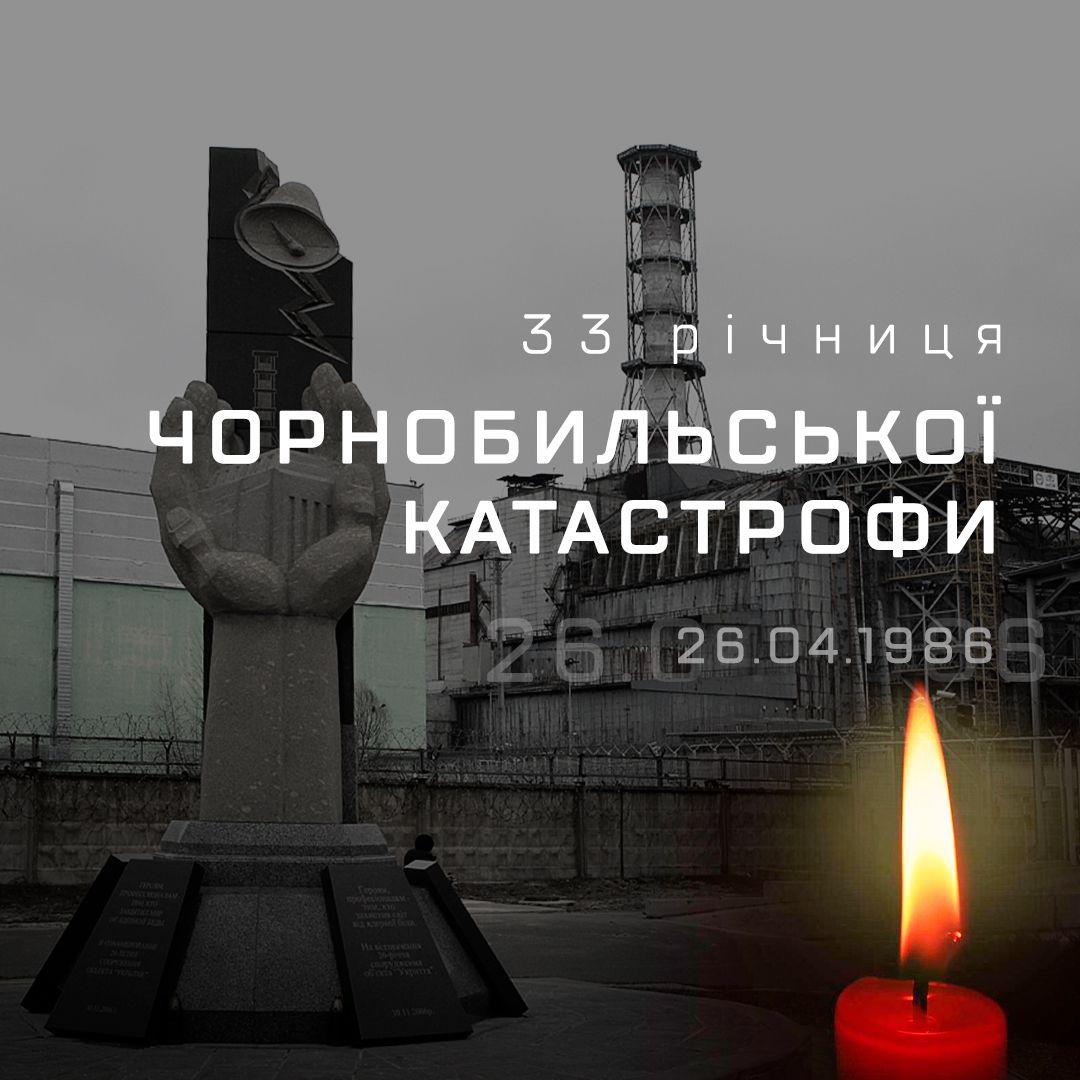 Дякуємо і пам’ятаємо – 33 річниця Чорнобильської катастрофи