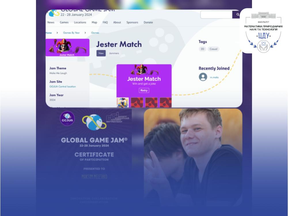 Враження студентів спеціальності Комп’ютерні науки про участь у The Global Game Jam 2024